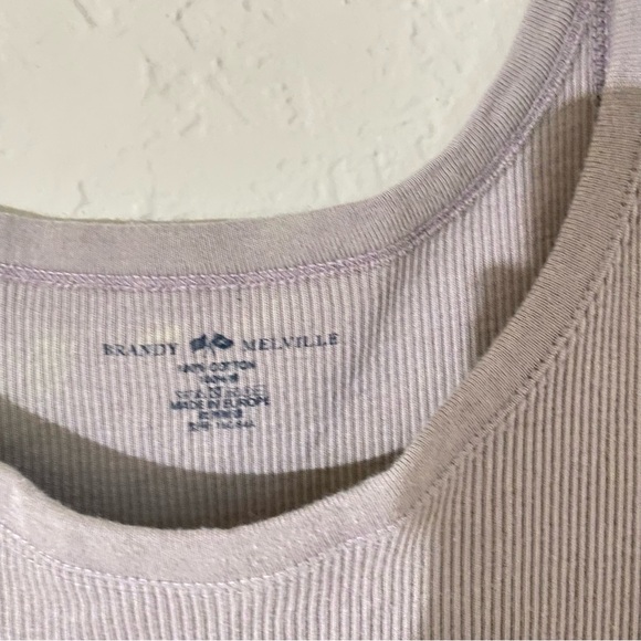 Mauve Ribbed Tank Top - Picture 3 of 3